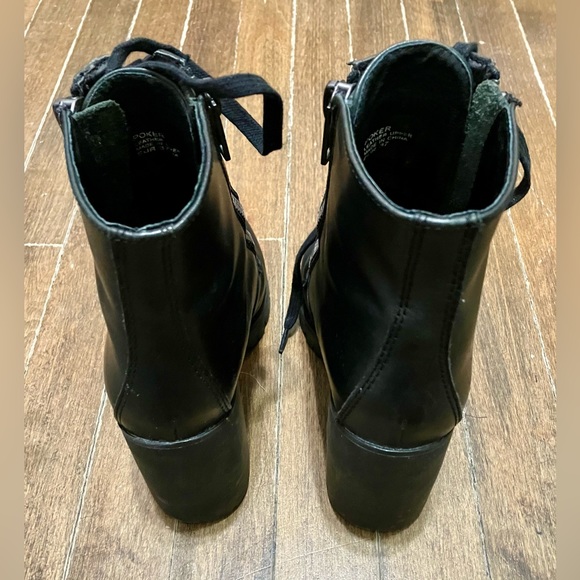 Ash Poker Black Heeled Moto Boots - Size 37 - Approx US 7 - Picture 5 of 7